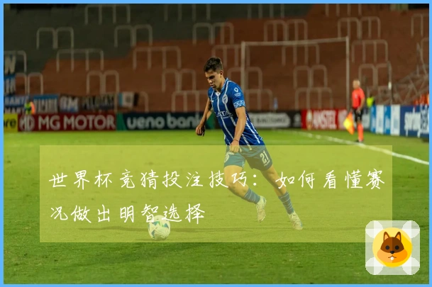 世界杯竞猜投注技巧：如何看懂赛况做出明智选择